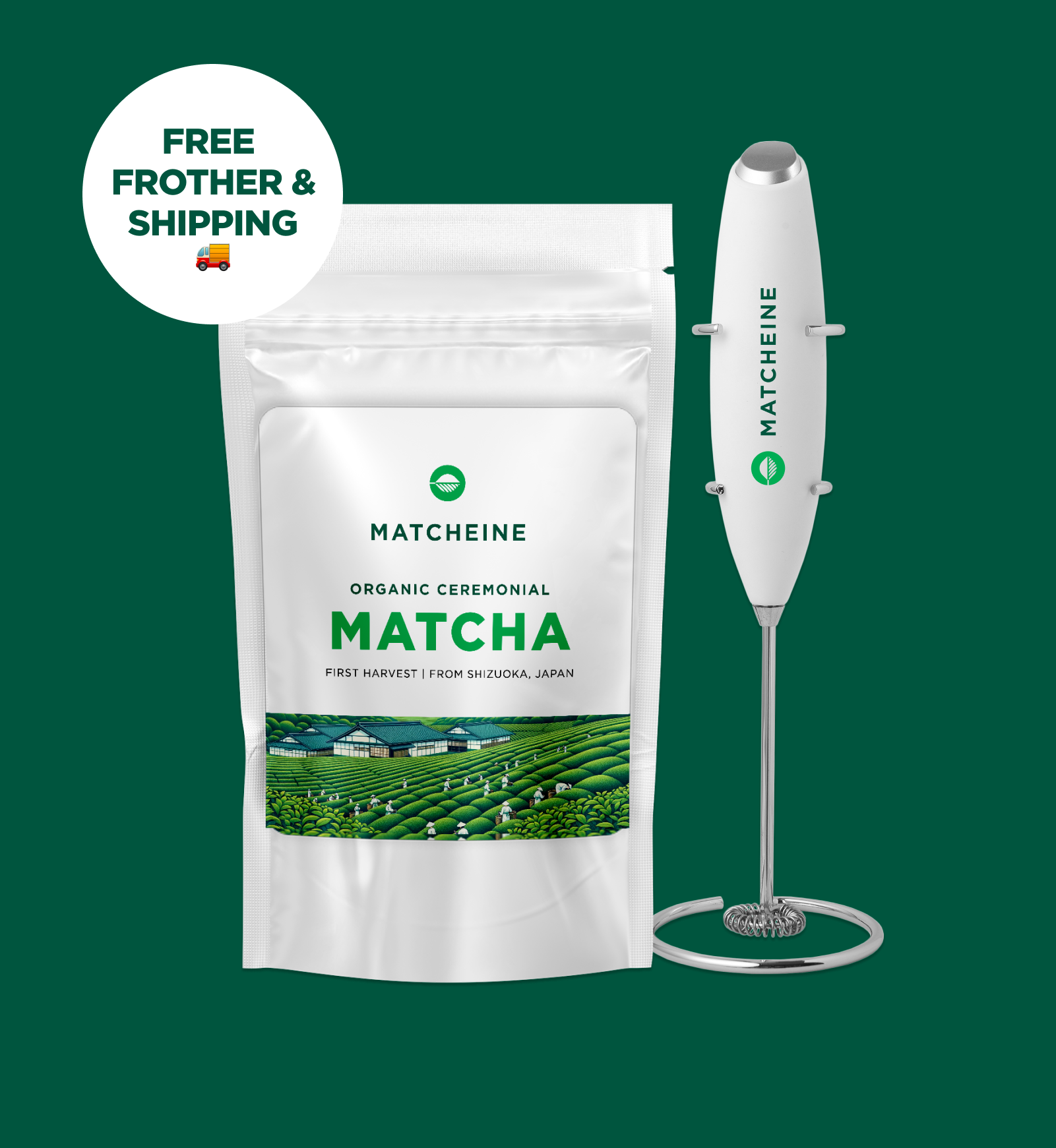Starter Kit - Ceremonial Matcha & FREE Frother